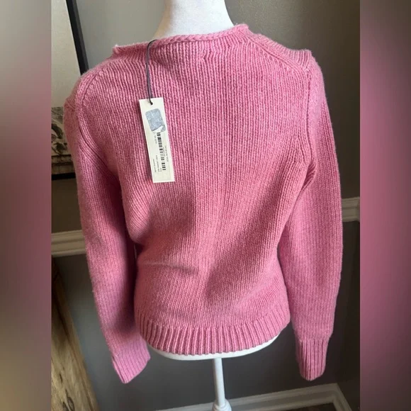 NWT Alex Mill Pink Crew Neck Sweater | Large - Picture 6 of 9